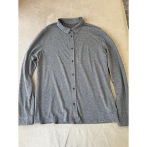 Vuori Bridge Shirt Men's Large Gray  Button Up Long Sleeve‎ Performance V1002